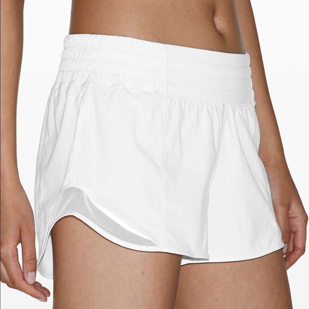 White Hotty Hot shorts 2.5”